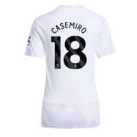 Stroje piłkarskie Manchester United Casemiro #18 Koszulka Wyjazdowej dla damskie 2025-26 Krótki Rękaw